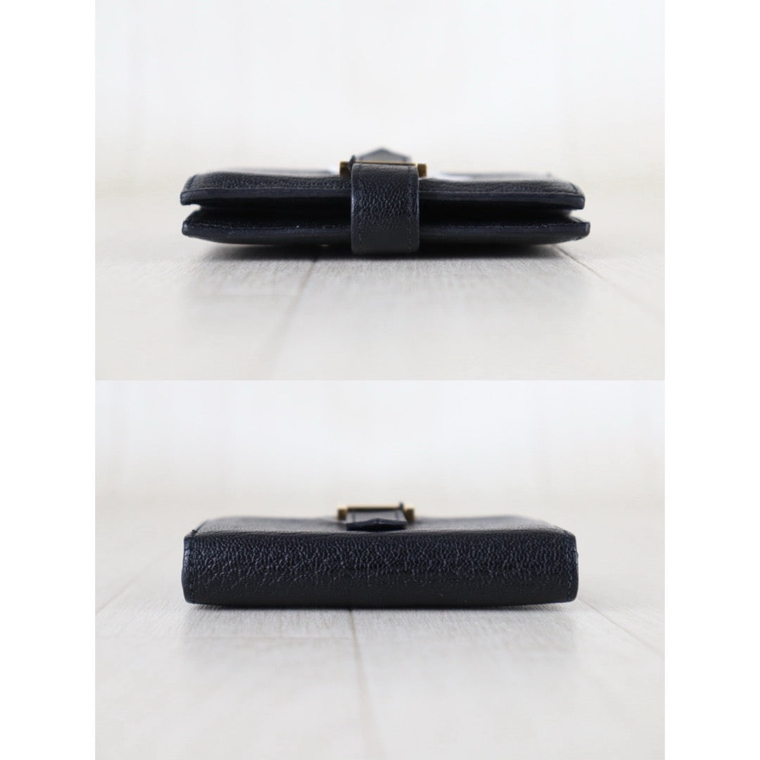 Include Entrupy Certificate of Authenticity｜Good ( Rank AB)｜ HERMES Bearn Compact Black Y Stamp Made In 2020 Year｜Z26100204