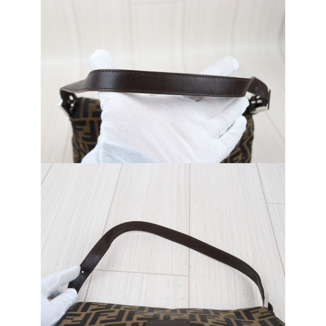 Rank A｜ FENDI Zucca Mamma Baguette Shoulder Bag ｜24032905
