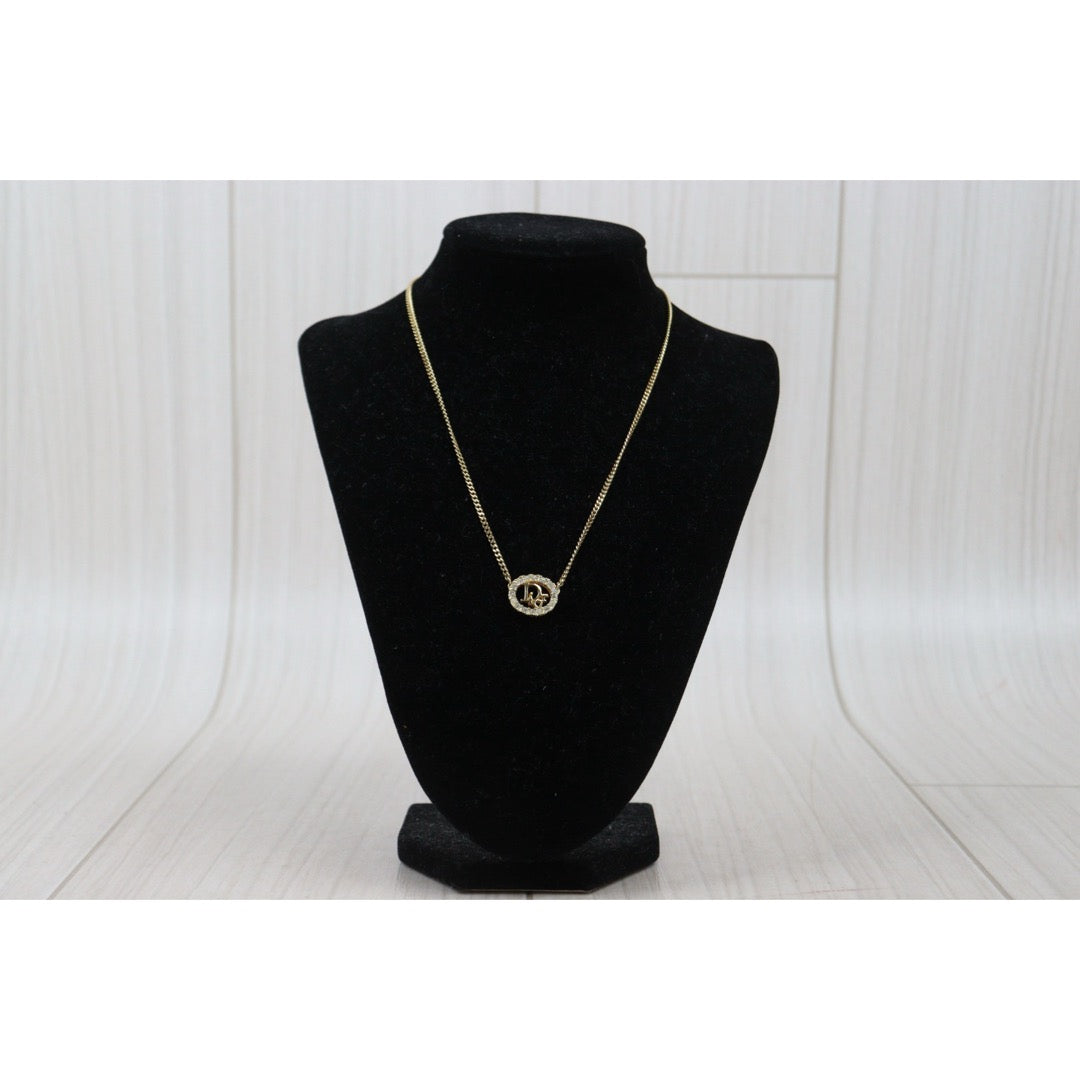 Very Good ( Rank A) ｜ Dior CD Rhinestone Necklace ｜V25110614