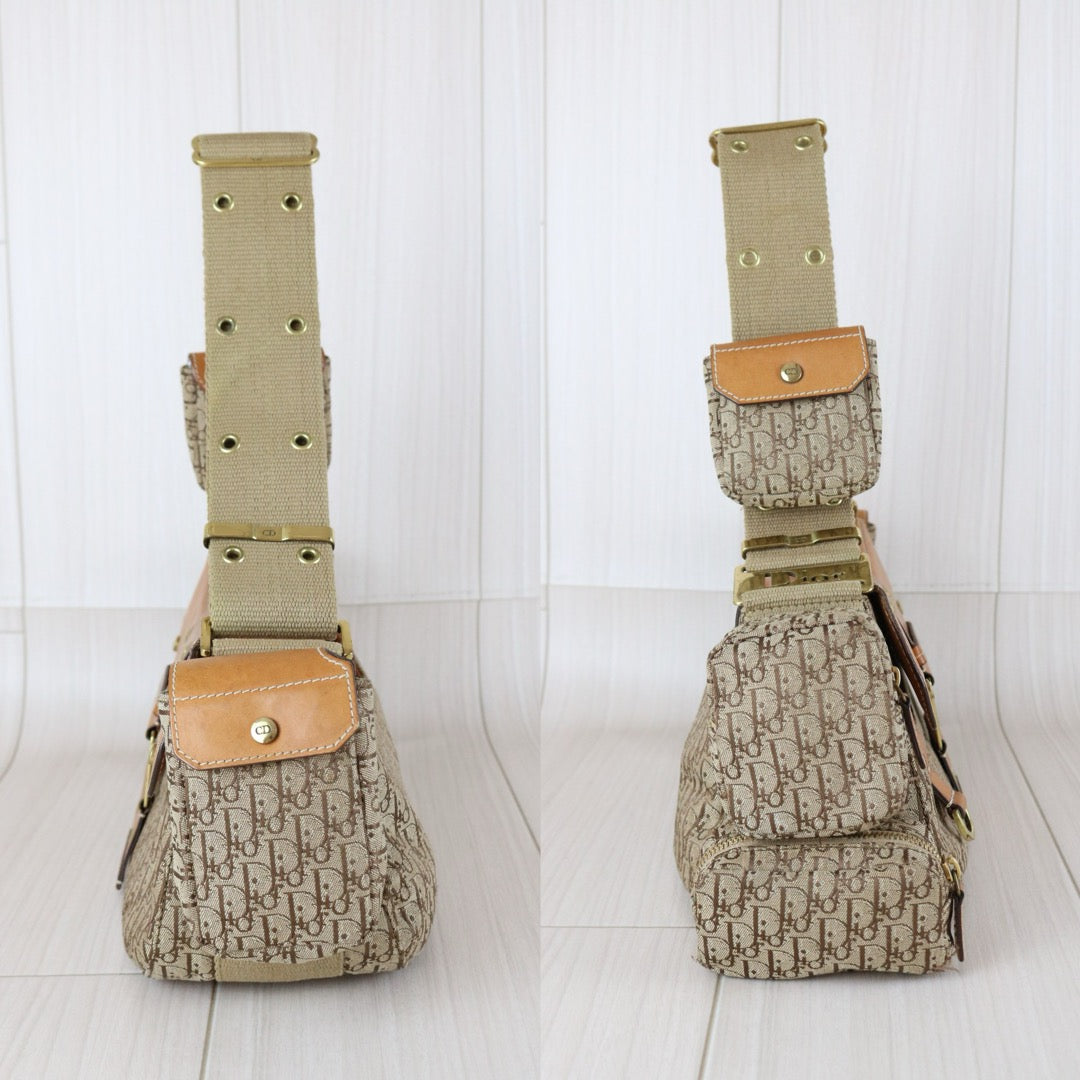 Good ( Rank AB)｜ Dior Punk Canvas Khaki Shoulder Bag ｜S25120401