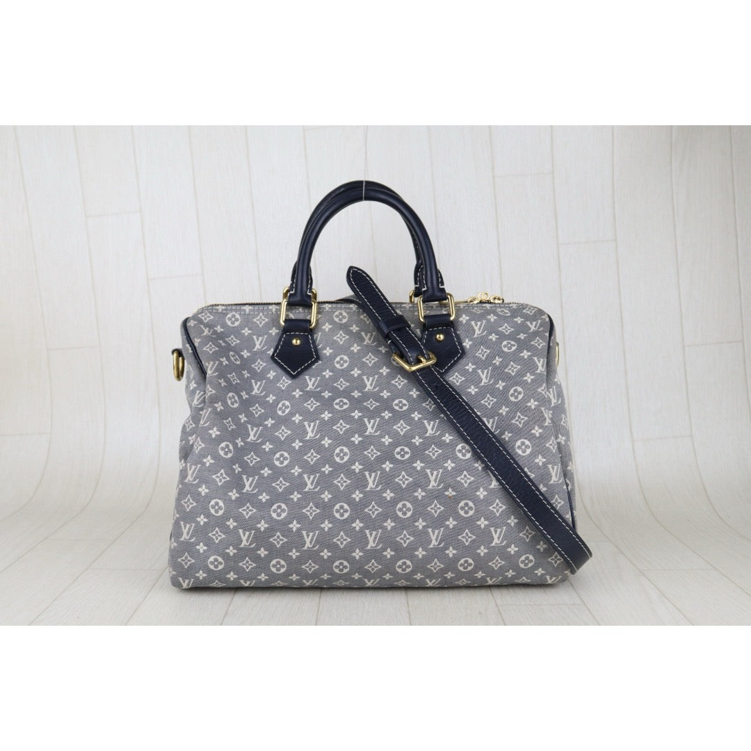 Good ( Rank AB)｜ LV Denim Monogram Speedy 30 Hand Bag Shoulder Bag｜S25052703