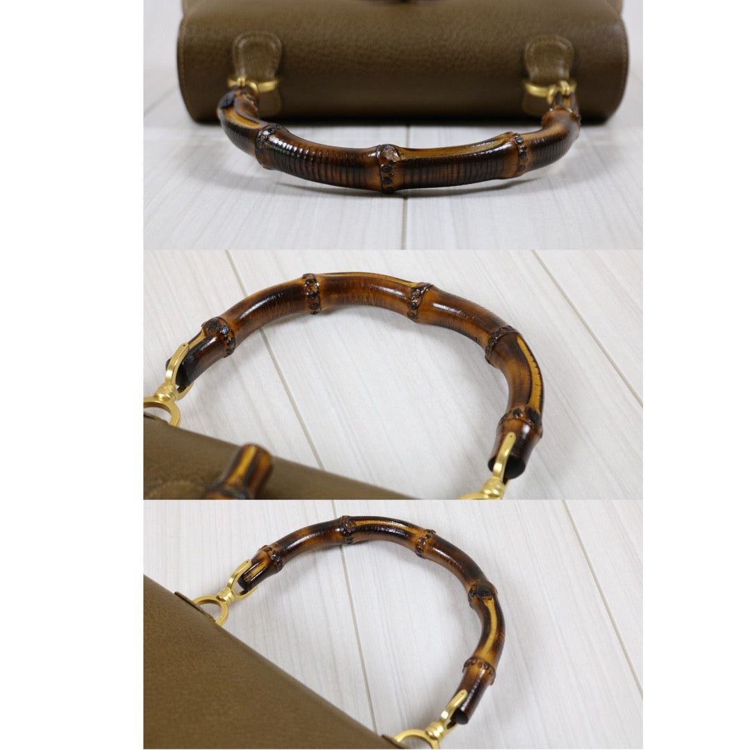 Very Good ( Rank A) ｜ GUCCI Vintage Bamboo Hand Bag With Shoulder strap ｜S24040203