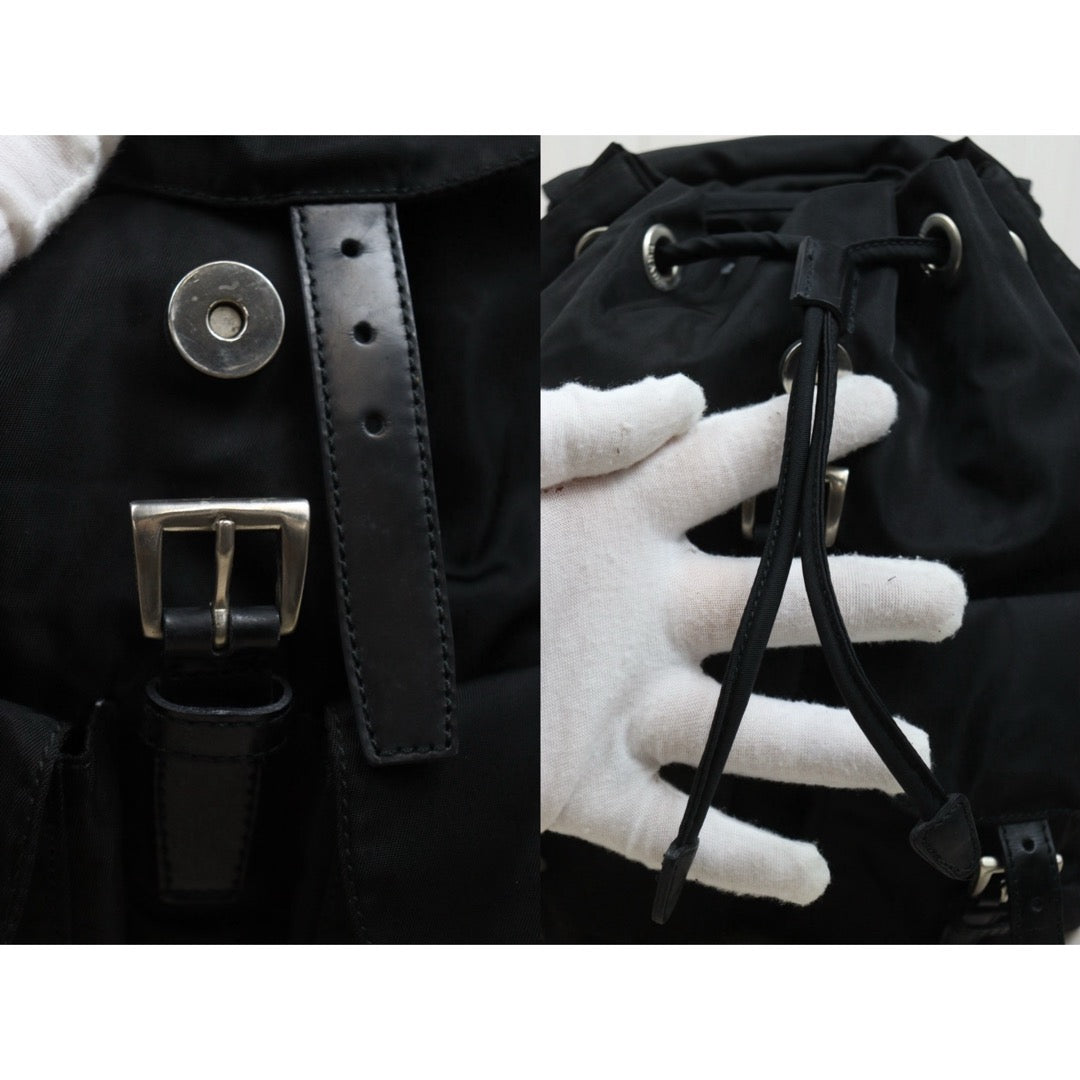 Include Entrupy Certificate of Authenticity｜Good ( Rank AB)｜Prada Nylon Backpack Small  Black｜26042105