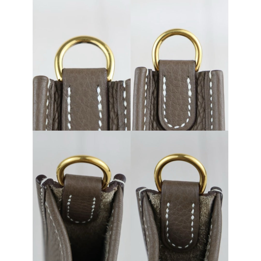 Very Good ( Rank A)｜ HERMES Mini Evelyn 16 Shoulder Bag  Etoupe Gray D Stamp Made In 2019 Year｜W25082901