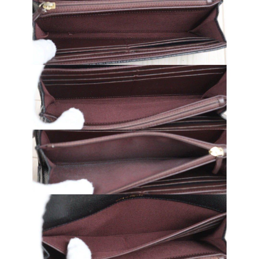 Good ( Rank AB) ｜CHANEL Caviar Skin Black Long Wallet Made In 2016-2017Year｜25122205