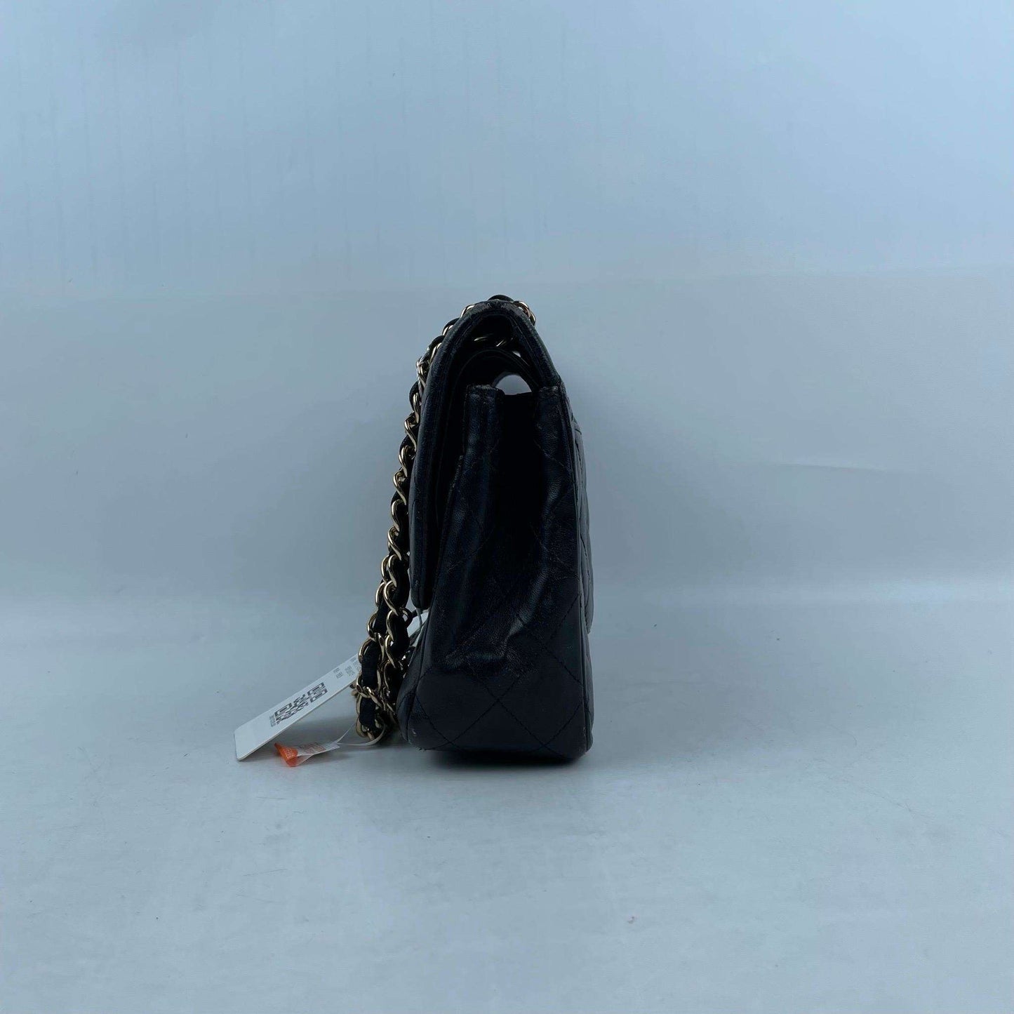 ( Rank B)｜ CHANEL Lamb Skin Matrasse Double Flap 25 Shoulder Bag Black