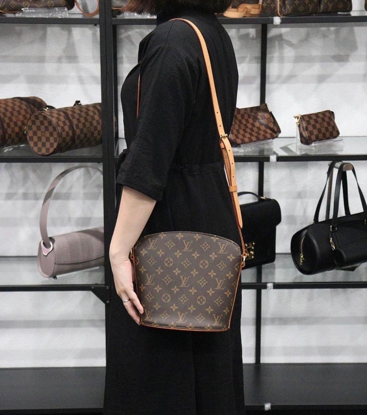 Rank AB ｜LV Monogram Drouot Shoulder Bag｜23091803