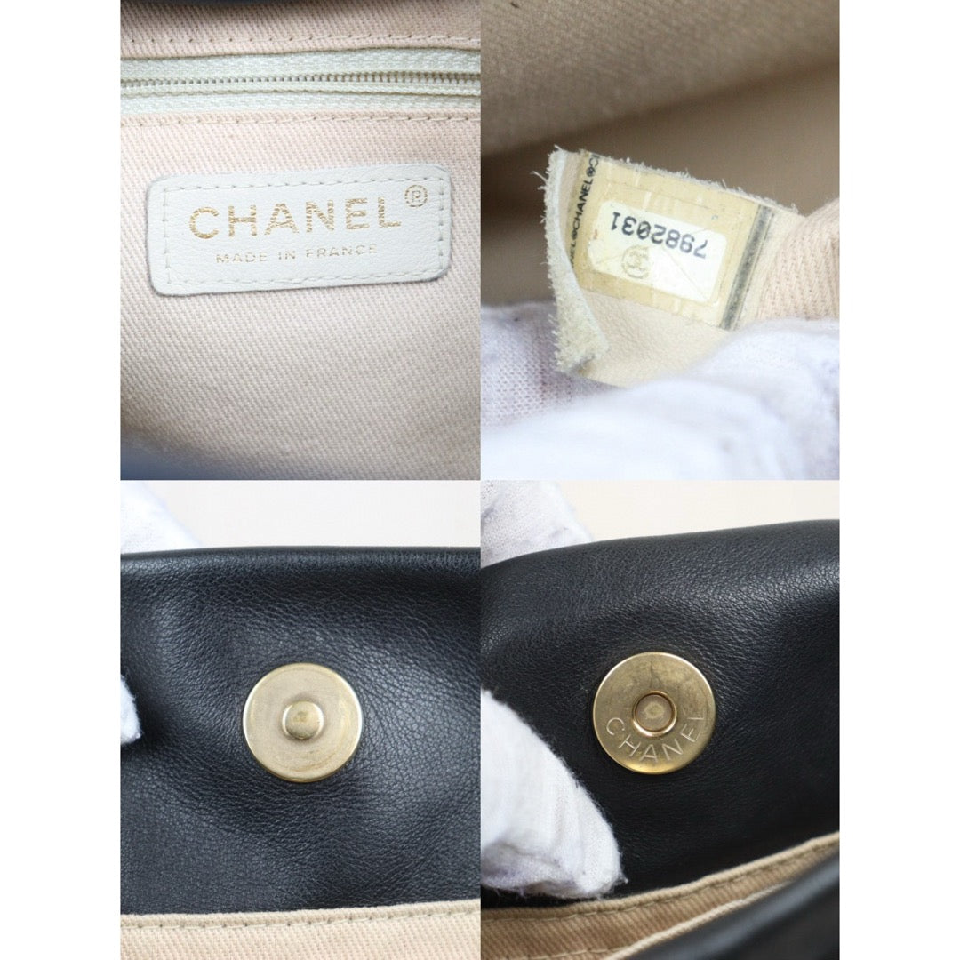 Good ( Rank AB) ｜ CHANEL Camellia Lamb Skin ToteBag GM Made In 2002～2003 Year ｜V24110749