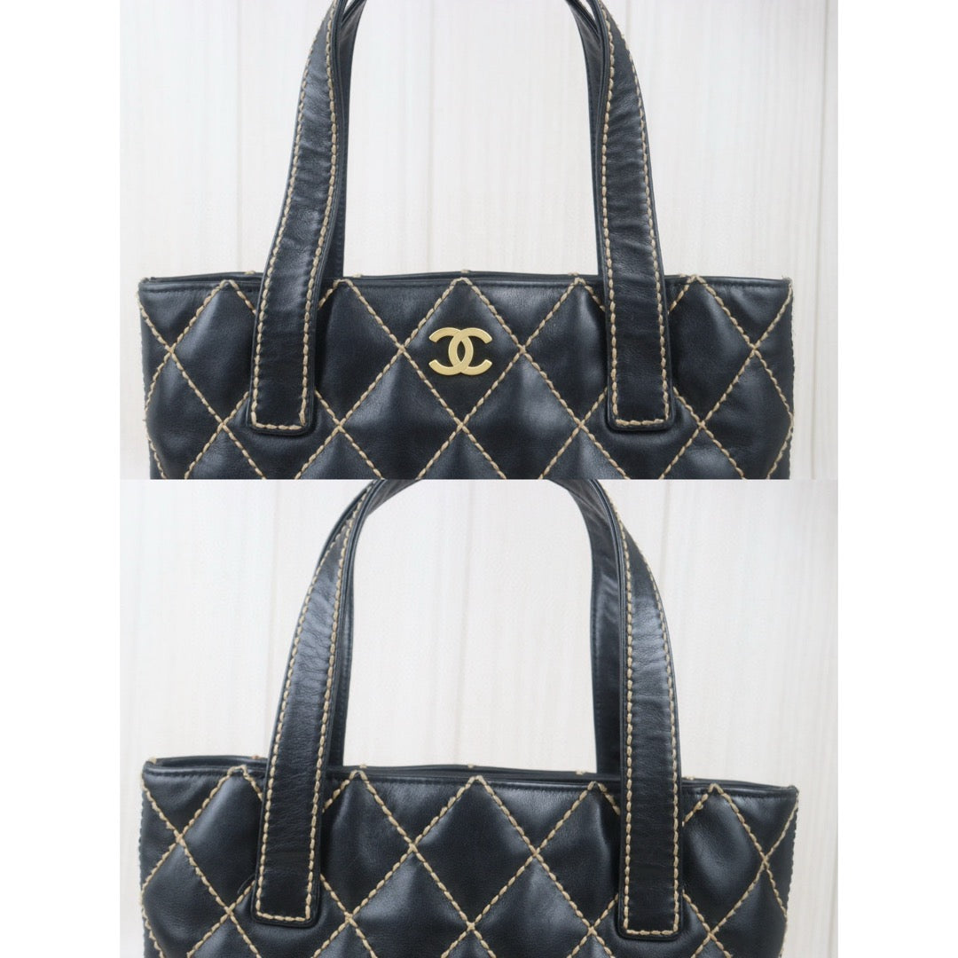 Good ( Rank AB)
｜ CHANEL Calf Leather Hand Bag Made In 2002～2003Year｜V24082015