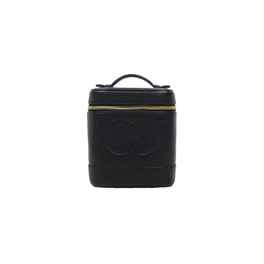 Include Entrupy Certificate of Authenticity｜Very Good ( Rank A) ｜Full Set CHANEL Caviar Skin Vanity Handbag  Made In 1996～1997Year ｜25122209