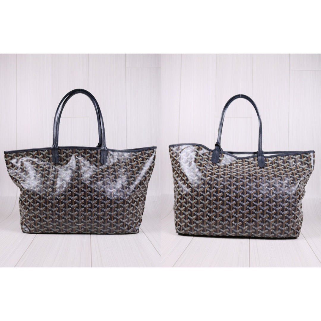 Rank A ｜ Goyard Saint-Louis PM Tote Bag Black｜S24030402