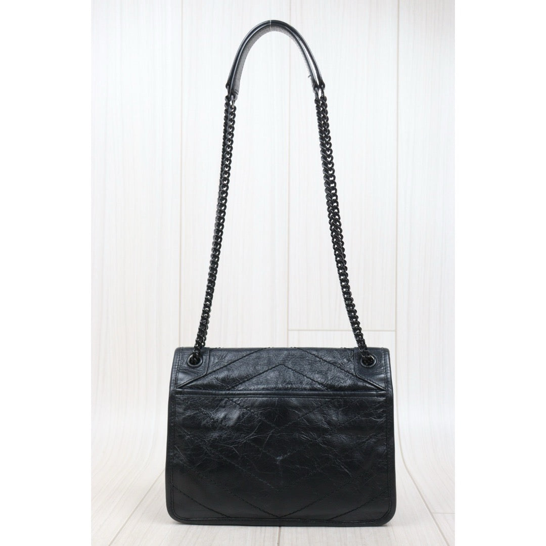 Very Good ( Rank A)｜  Saint Laurent YSL So Black Niki Shoulder Bag Small ｜W25111204