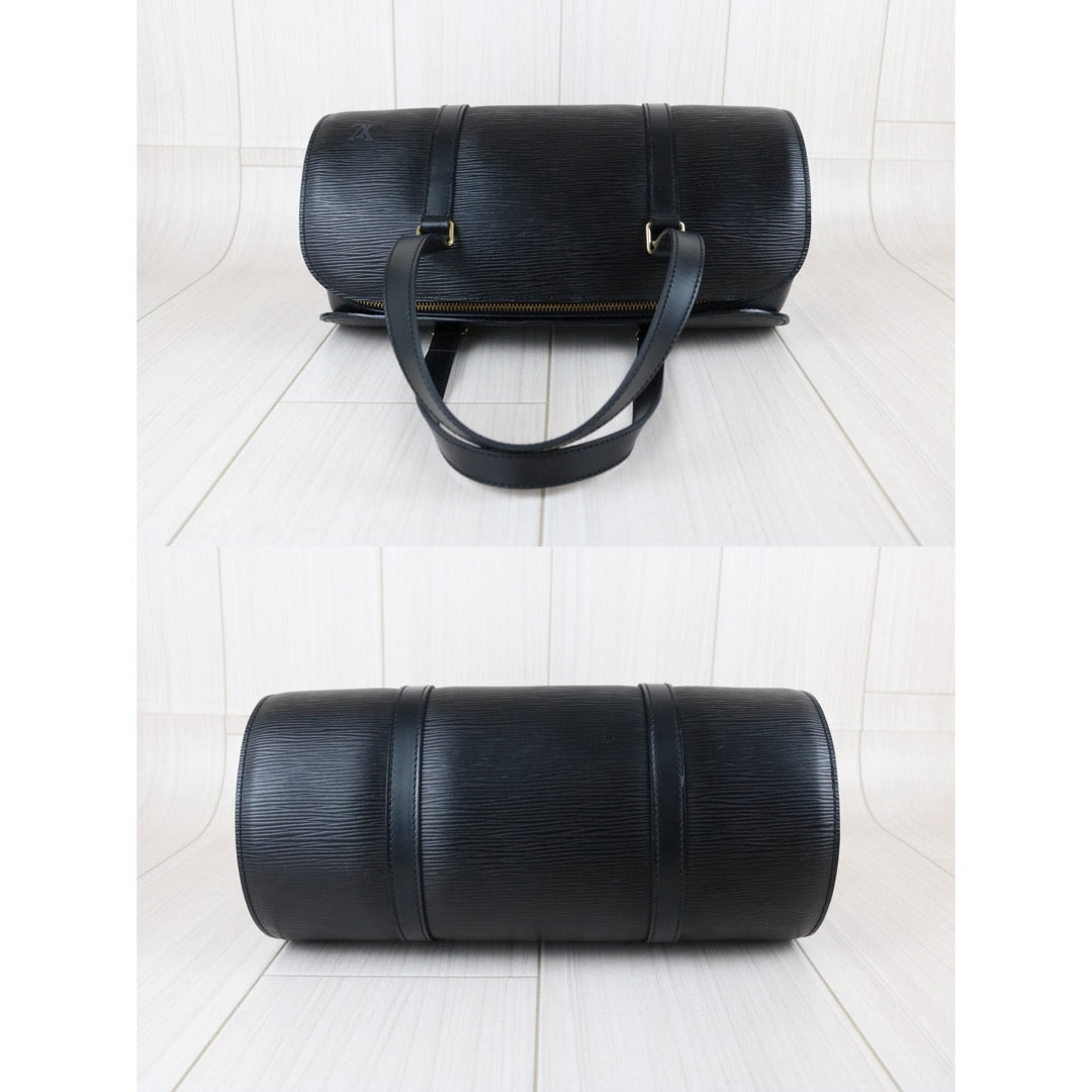 Include Entrupy Certificate of Authenticity｜Very Good ( Rank A)｜ Louis Vuitton Epi Soufflot Handbag Black｜S26042504