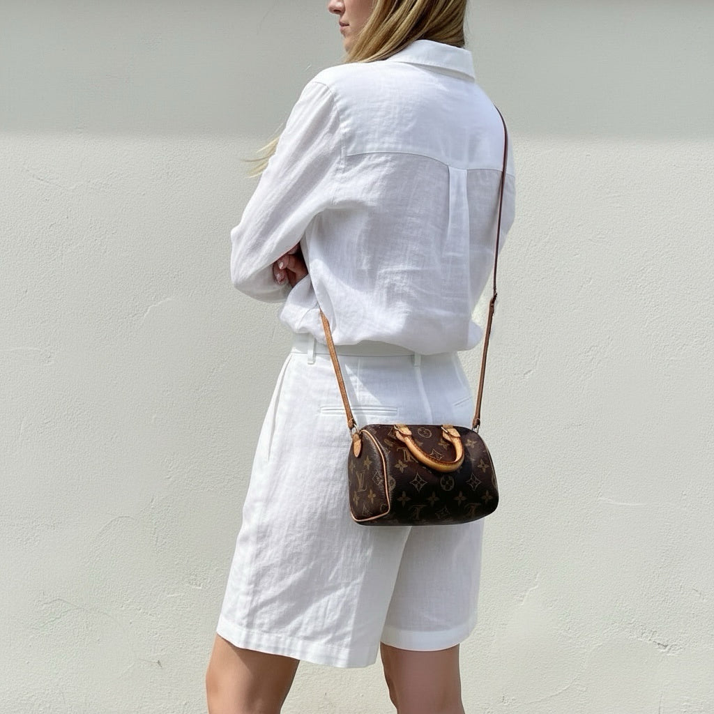 Include Entrupy Certificate of Authenticity｜Very Good ( Rank A)｜Louis Vuitton Monogram Nano Speedy  Shoulder Bag｜X26040818