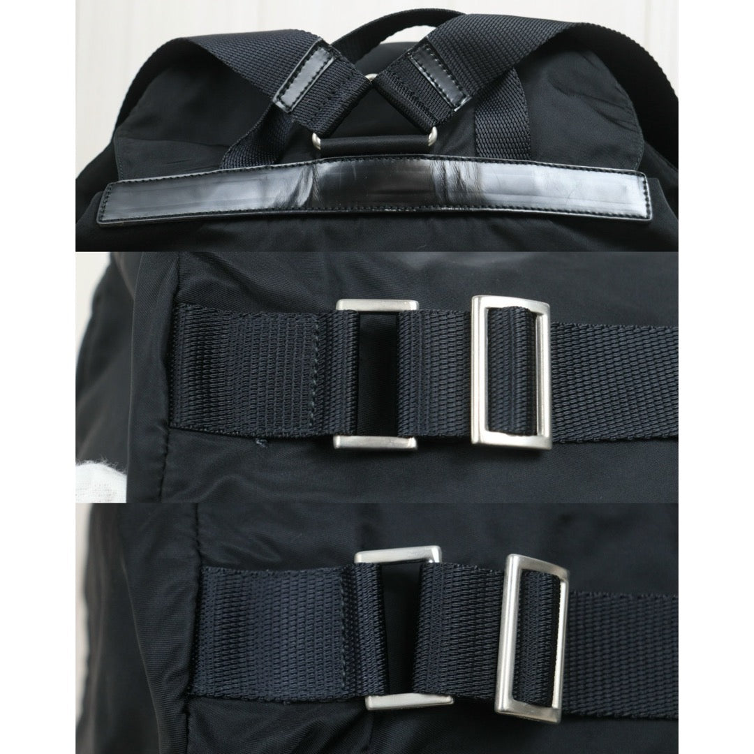 Include Entrupy Certificate of Authenticity｜Good ( Rank AB) ｜Prada  Nylon Black Backpack Medium｜26062602