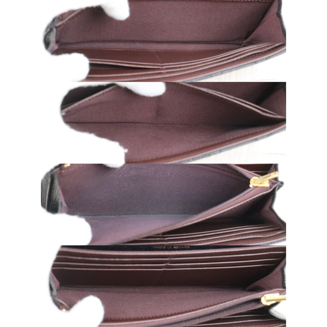 Good ( Rank AB) ｜CHANEL Caviar Skin Black Long Wallet Made In 2019-2020Year｜25112107