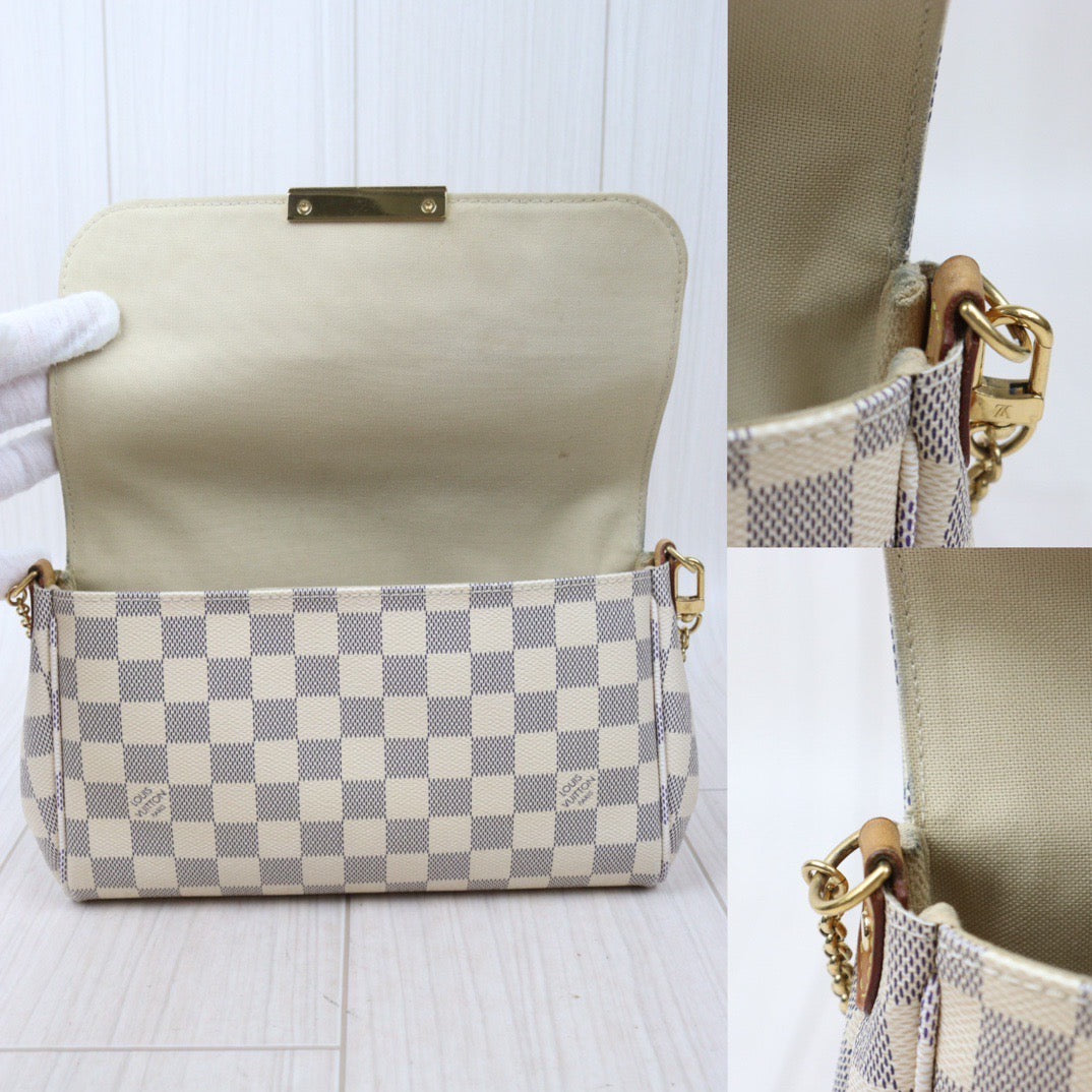 Rank AB ｜ Louis Vuitton Damier Azur Favorite MM Shoulder Bag｜24050805