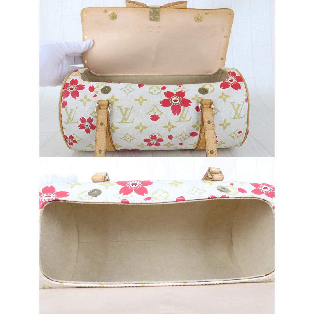 Include Entrupy Certificate of Authenticity｜Good ( Rank AB)｜Louis Vuitton Takashi Murakam Monogram Cherry Blossom Papillon Hand Bag｜Z26091507