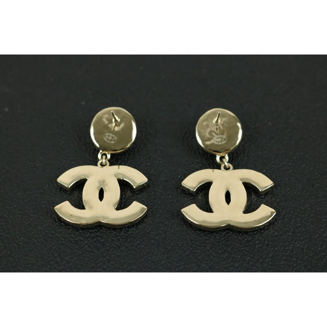 Very Good ( Rank A) ｜CHANEL Pearl COCO Mark Drop Stud Earrings ｜X24111202