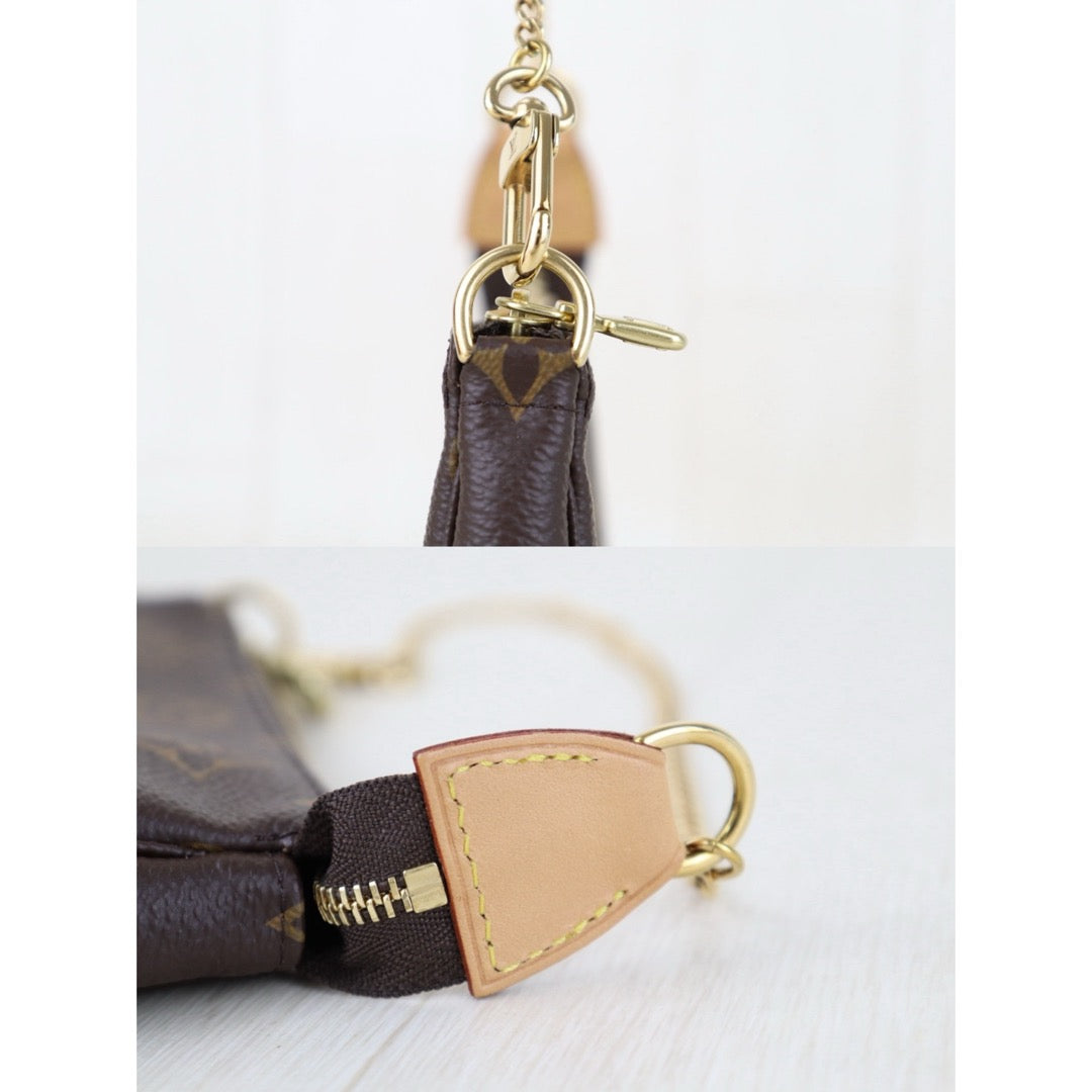 Include Entrupy Certificate of Authenticity｜Very Good ( Rank A)｜Louis Vuitton Monogram Mini Pochette Accessoires ｜S26041410