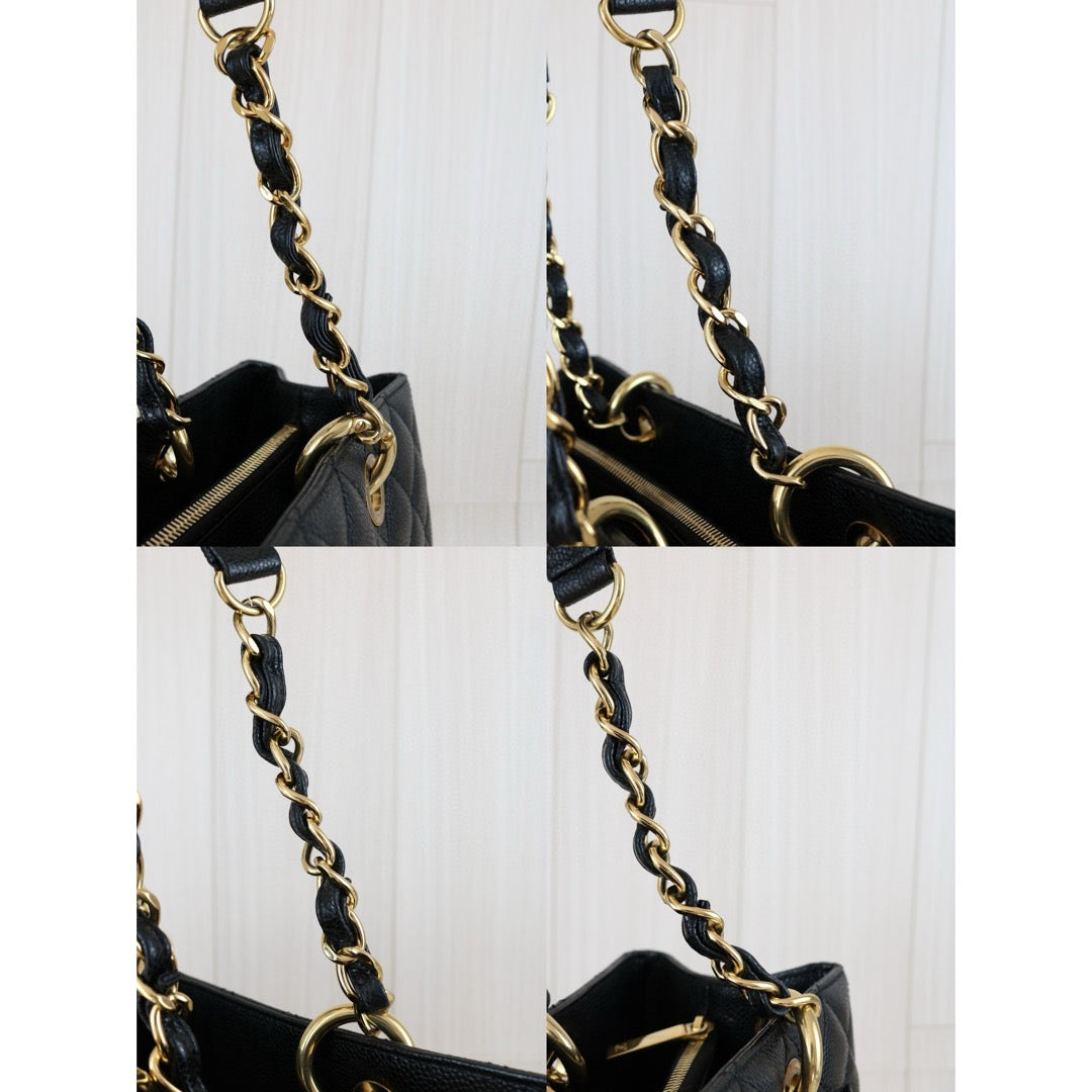 Good ( Rank AB)｜ CHANEL Matrasse GST Chain Tote Bag Caviar Skin Black  Made In 2011 Year｜S24111811