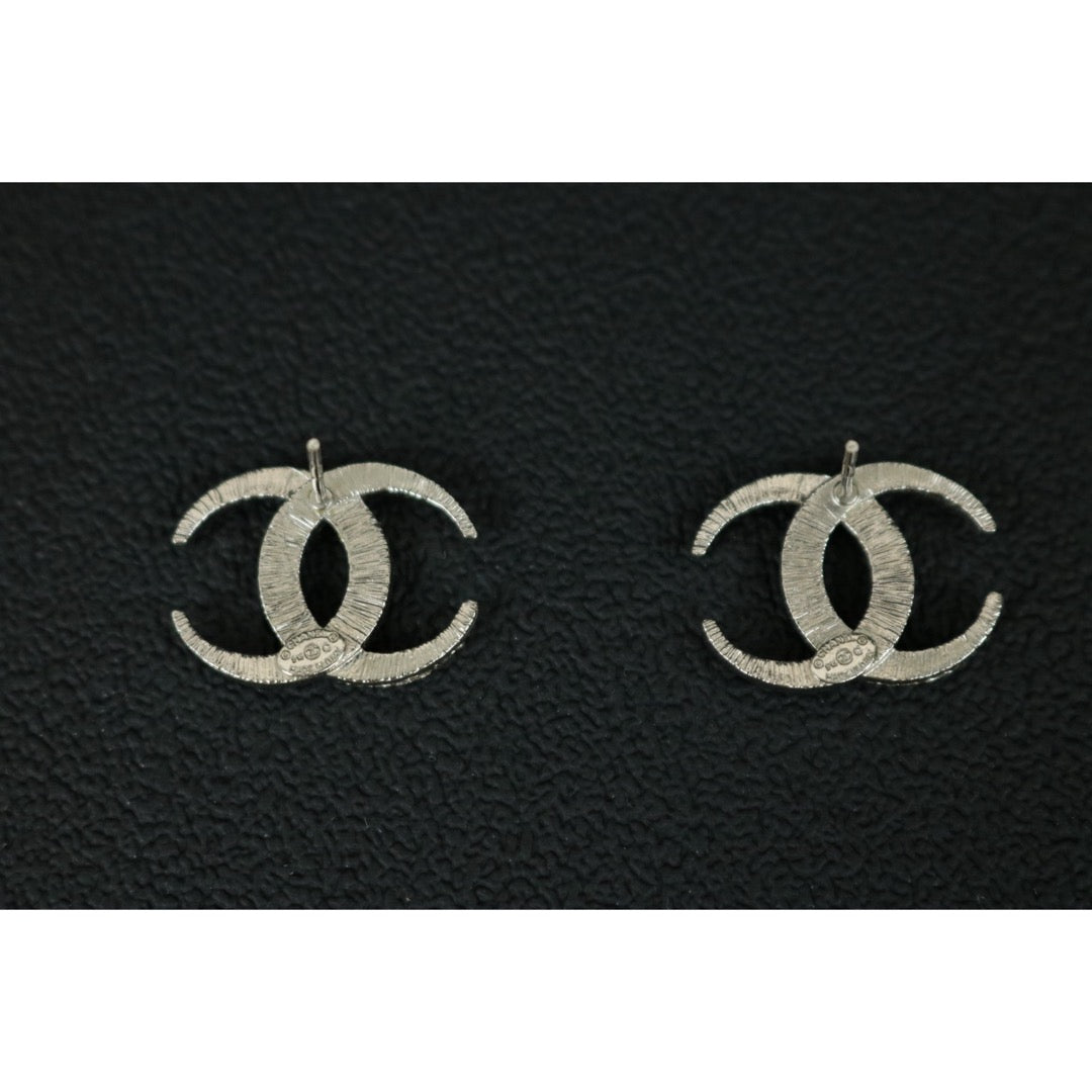 Include Authentic Detective Certificate of Authenticity｜Very Good ( Rank A) ｜CHANEL B15C COCO Mark Rhinestone Earrings Made In 2015Year｜S26061004