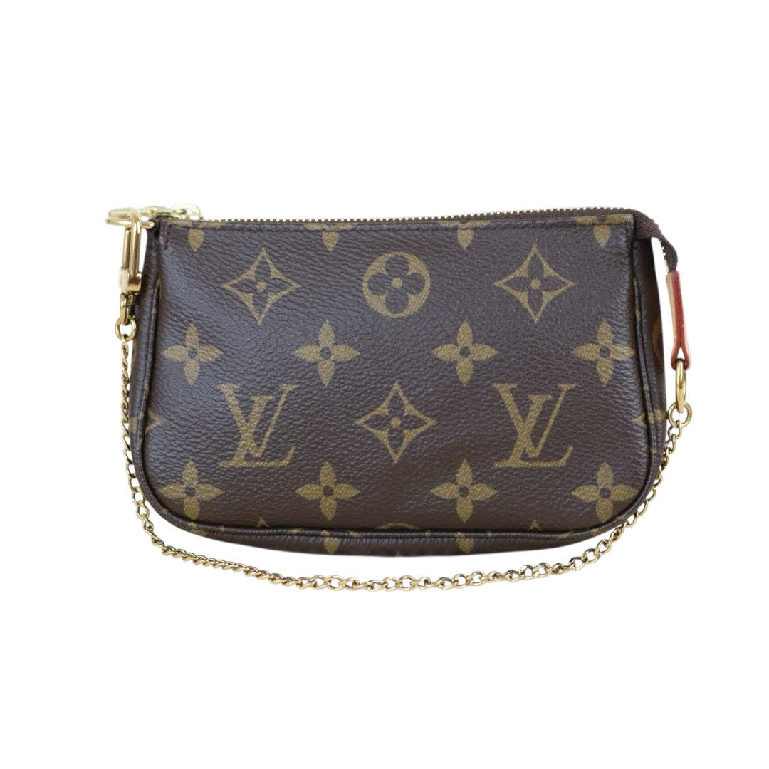Include Entrupy Certificate of Authenticity｜Very Good ( Rank A) ｜ Louis Vuitton Monogram Mini Pochette Accessoire｜X26081808