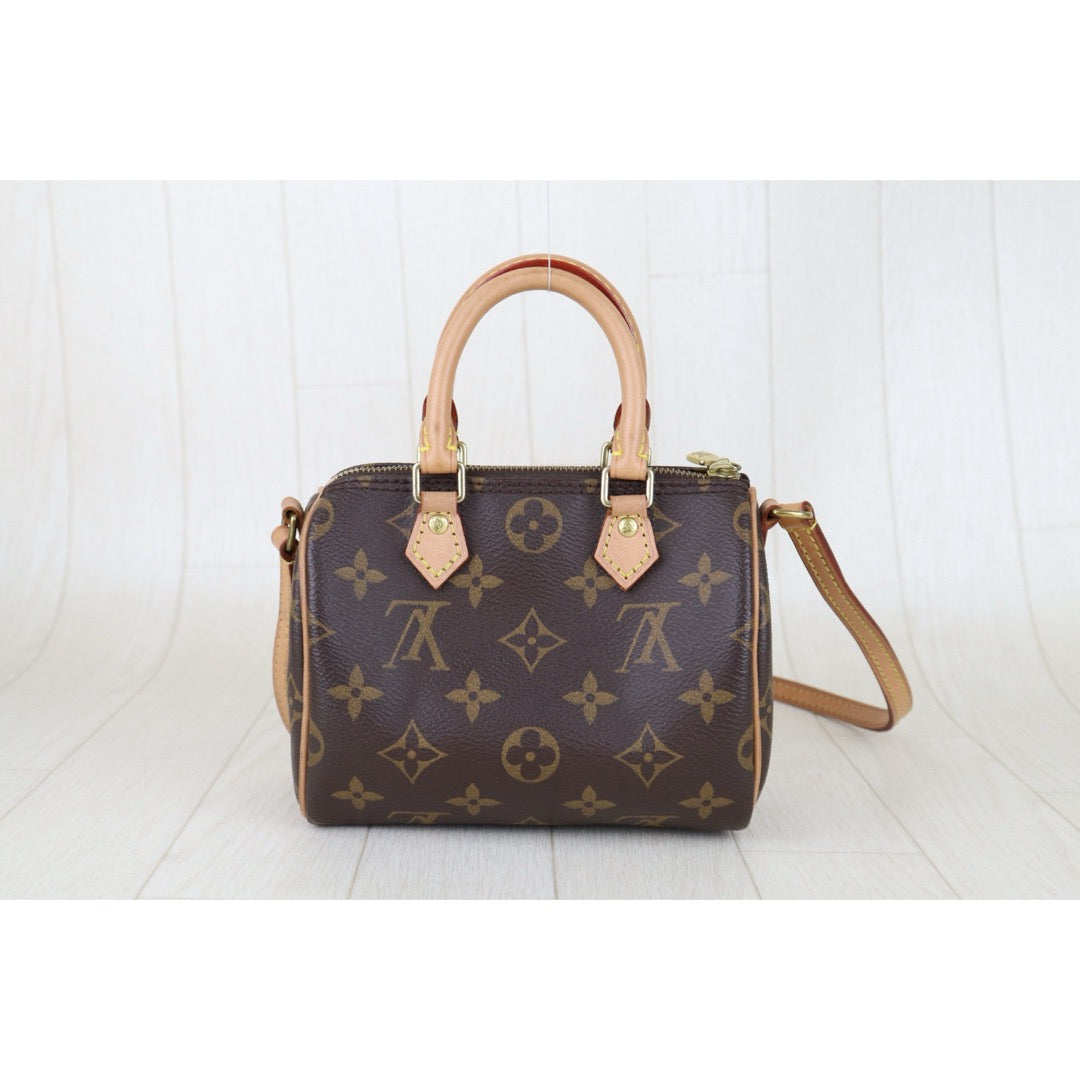 Good ( Rank AB)｜LV Monogram Nano Speedy  Shoulder Bag｜S25092803