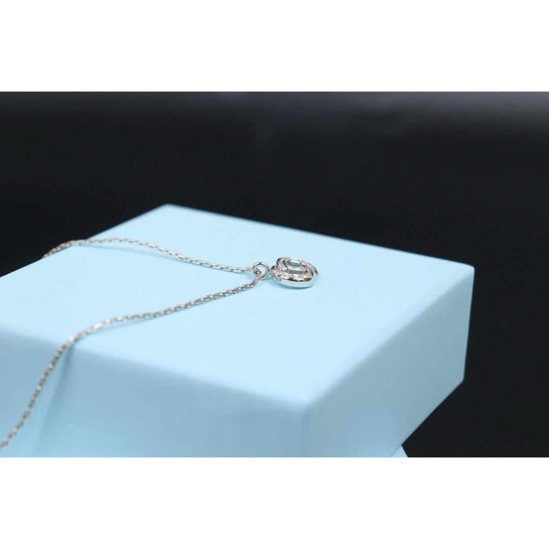 Very Good ( Rank A) ｜ Dior CD Rhinestone Necklace Silver ｜V25121115