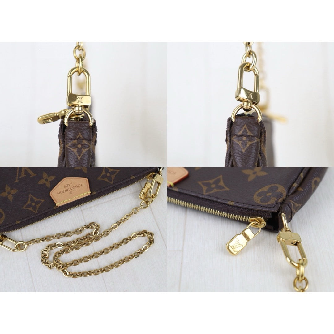 Include Entrupy Certificate of Authenticity｜Very Good ( Rank A)｜Louis Vuitton Monogram Multiti Pochette Accessoire  IC Chips Model ｜S26071804