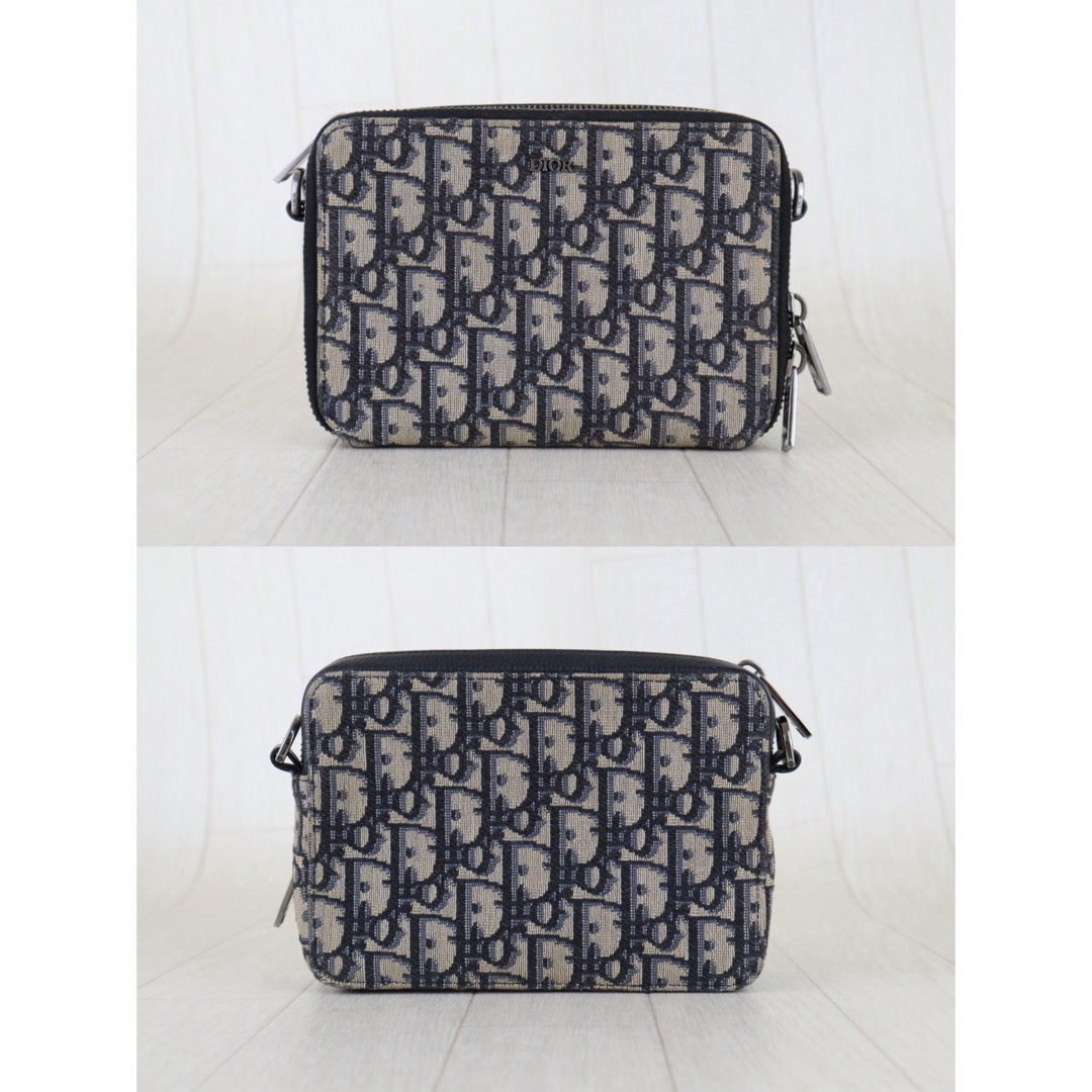 Include Entrupy Certificate of Authenticity｜Good ( Rank AB) ｜ Dior Trotter Safari Oblique Shoulder Bag｜S26012710