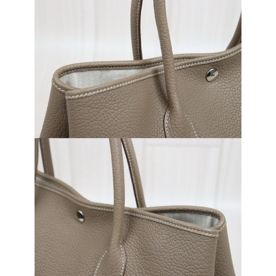 Include Entrupy Certificate of Authenticity｜Good ( Rank AB)｜ HERMES Garden Party PM Negonda Leather Etope Handbag X Stamp Made in 2016Year ｜W26052203