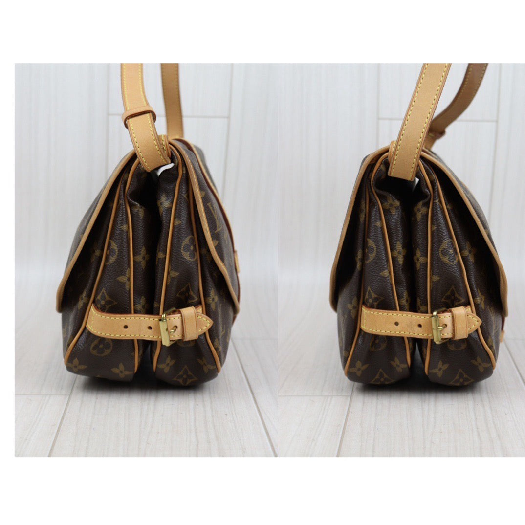 Rank AB ｜ LV Monogram Saumur MM Shoulder Bag｜23121409