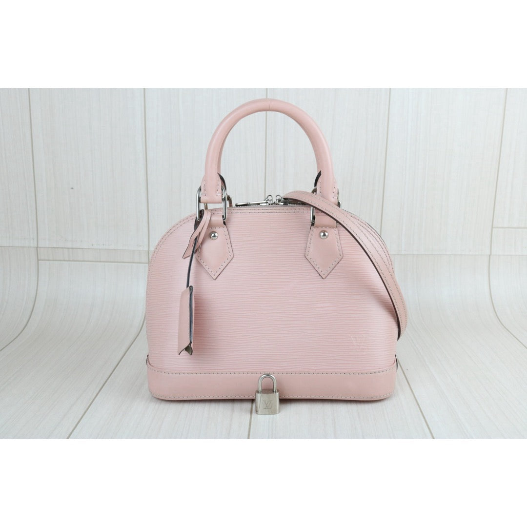 Include Entrupy Certificate of Authenticity｜Good ( Rank AB)｜Louis Vuitton Epi Alma BB HandBag Shoulder Bag Pink ｜S26070603