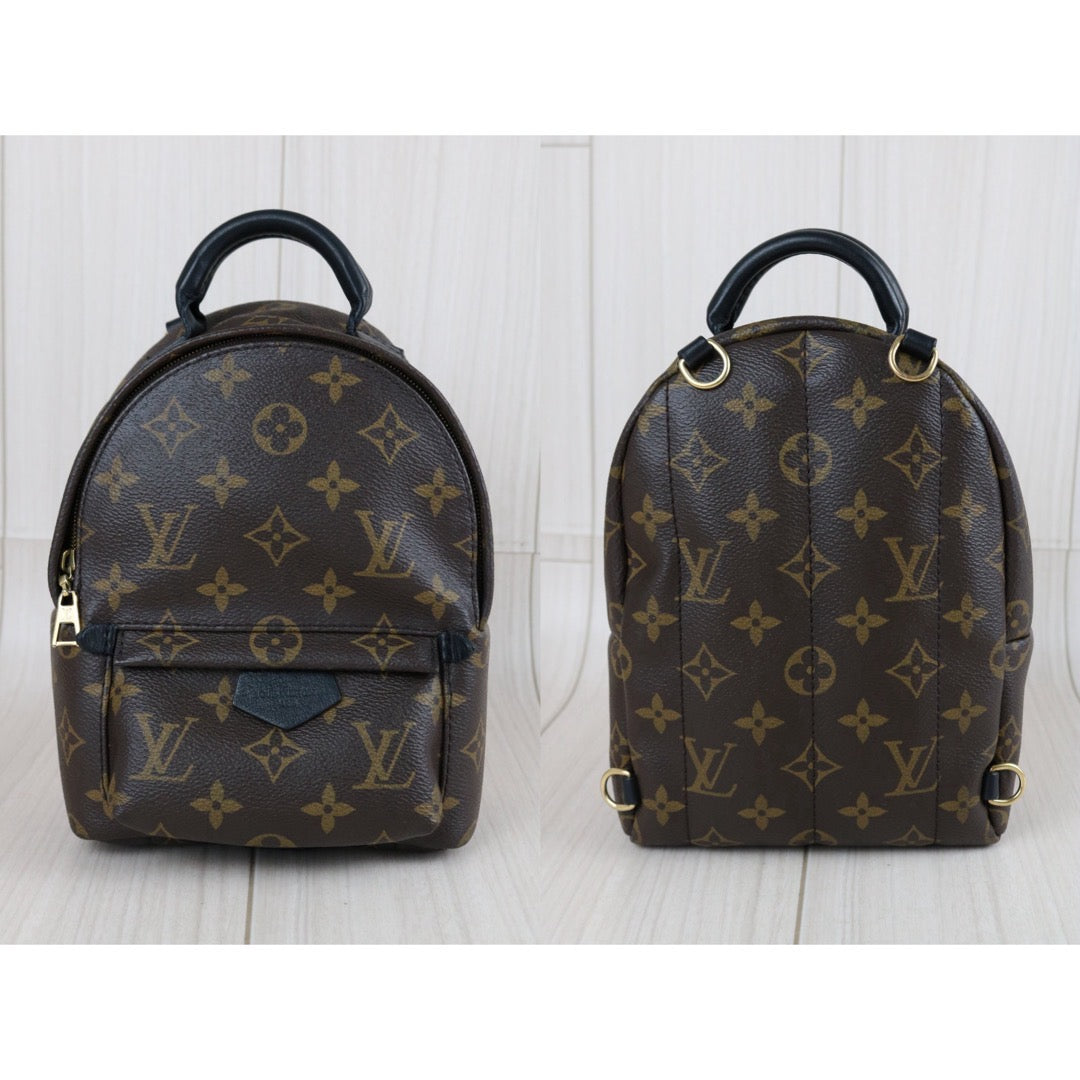 Include Entrupy Certificate of Authenticity｜Good ( Rank AB)｜  Louis Vuitton Monogram Coated Canvas Mini Palm Springs Backpack｜X26052602