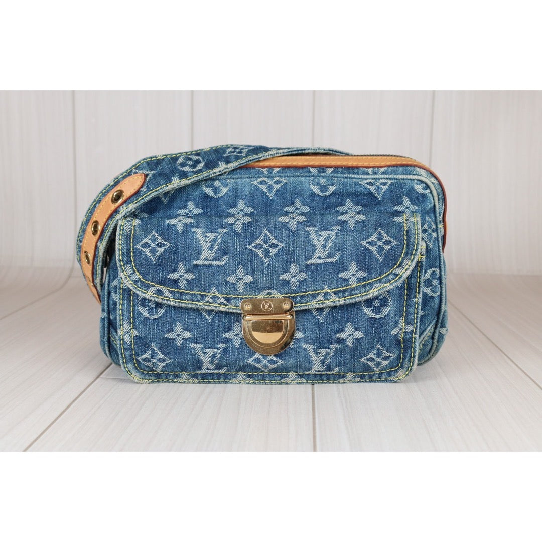Rank AB ｜  LV Monogram Denim Waist Bag   ｜S24071504