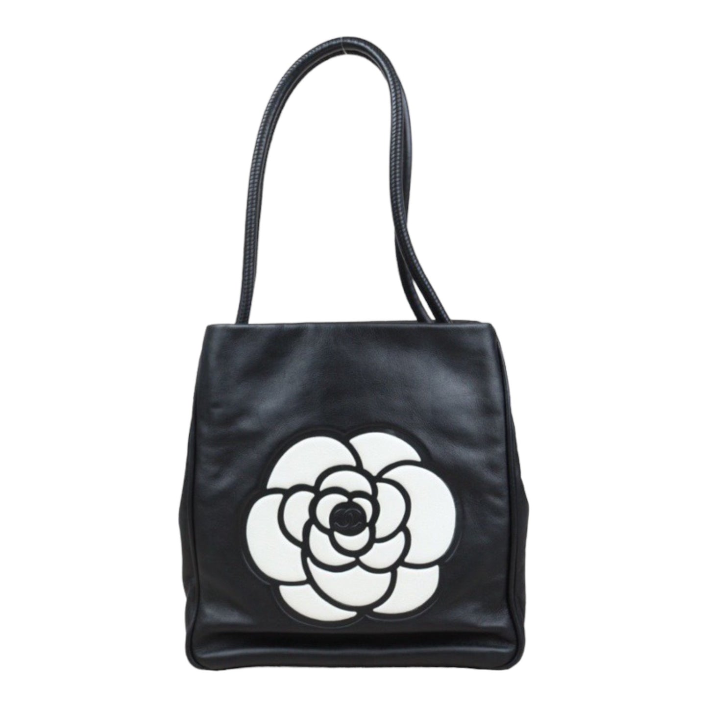 Rank A ｜ CHANEL Camellia Lamb Skin ToteBag  Made In 2002～2003 Year ｜24012519