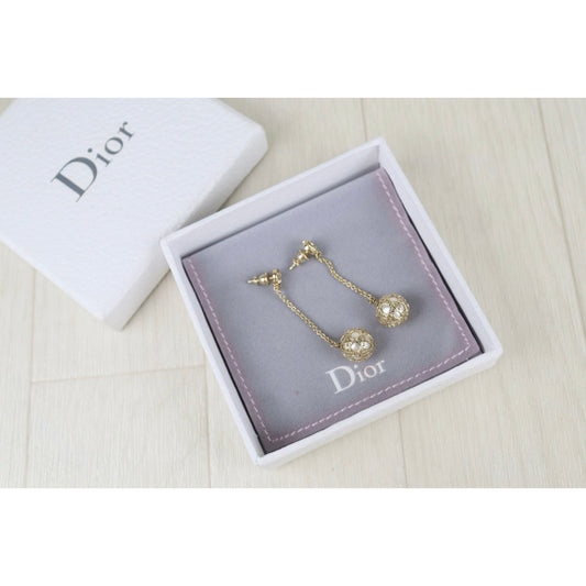 Include Authentic Detective Certificate of Authenticity｜Very Good ( Rank A) ｜ Dior CD Pearl Pendant Earring ｜S26040302