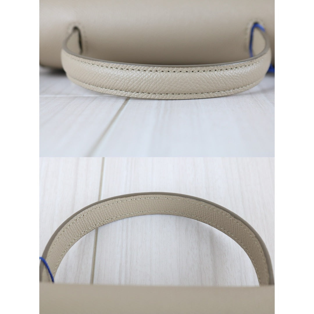 Very Good ( Rank A)｜CELINE Calf Leather  Belt Nano Handbag Shoulder Bag Beige｜S25102302