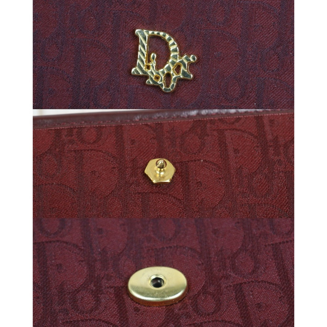 Include Entrupy Certificate of Authenticity｜Very Good ( Rank A)｜Dior Oblique Chain Bag  Burgundy｜26091402