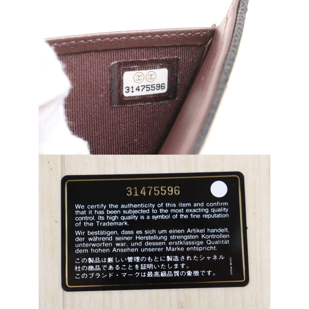 Very Good ( Rank A)｜Chanel Caviar Skin Black Wallet Made In 2021-2022Year ｜25090110