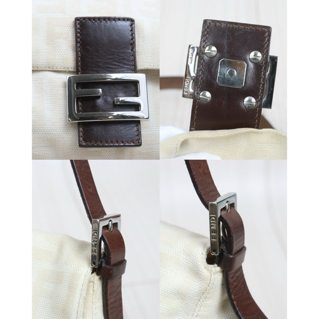 Include Entrupy Certificate of Authenticity｜Good ( Rank AB)｜ FENDI Zucca Mamma Baguette  Shoulder Bag  ｜26083102