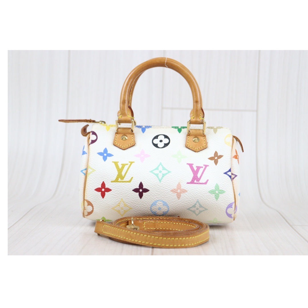 Louis Vuitton Bag White And Colorful Rank AB | LV Multi Monogram