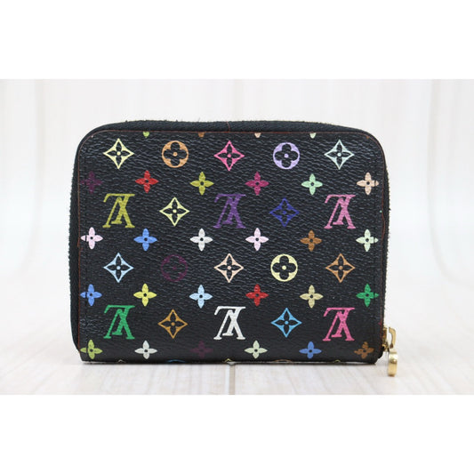 Very Good ( Rank A)｜ LV Monogram Multicolor Wallet Black ｜25022010