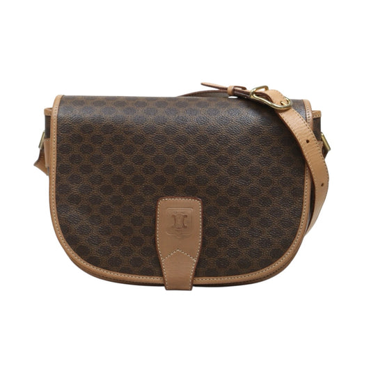 Include Entrupy Certificate of Authenticity｜Good ( Rank AB)｜ CELINE Macadam Saddle Shoulder Bag ｜26071305