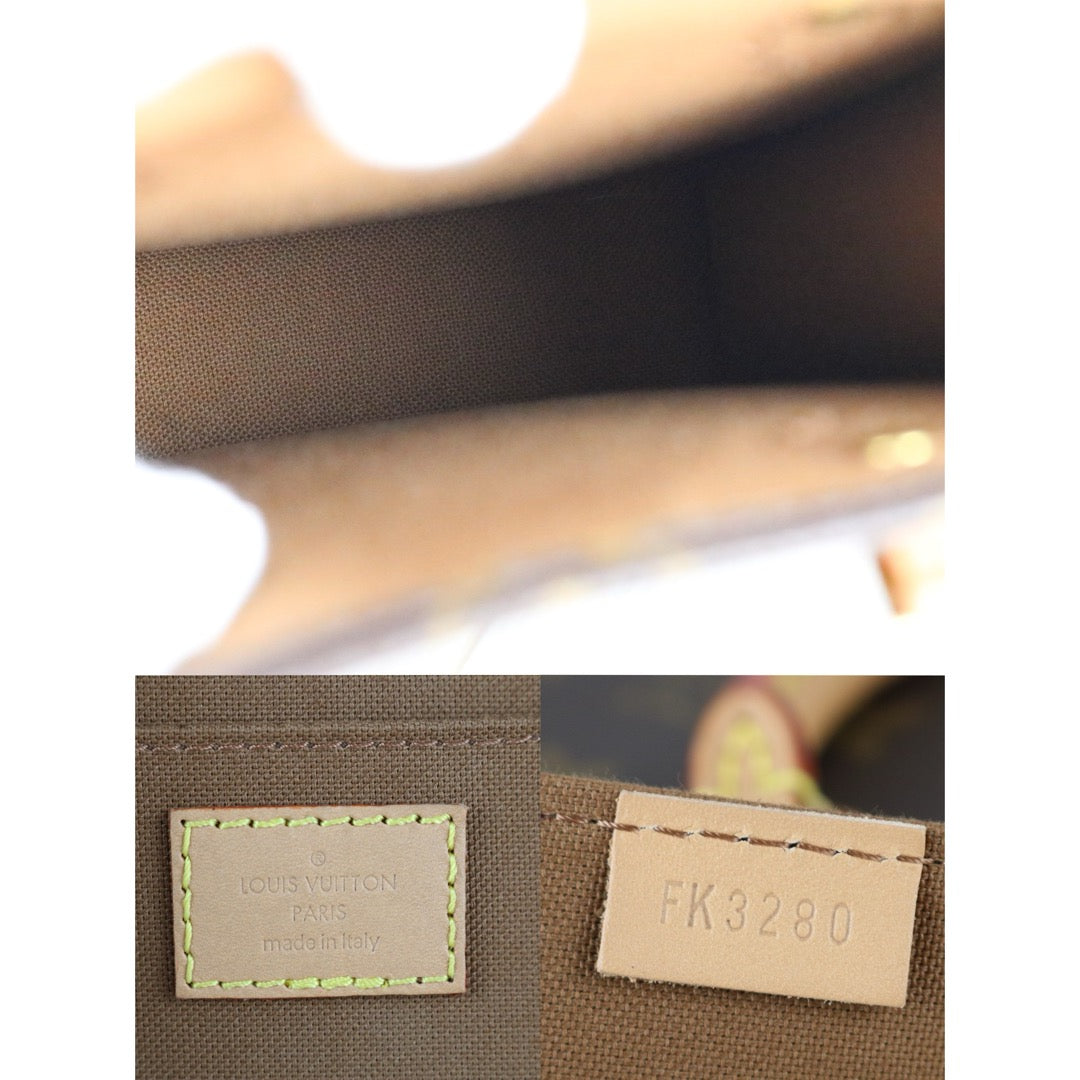 Very Good ( Rank A)｜ LV Monogram  Petit Sac Plat MINI Tote Bag Shoulder Bag｜S25073004