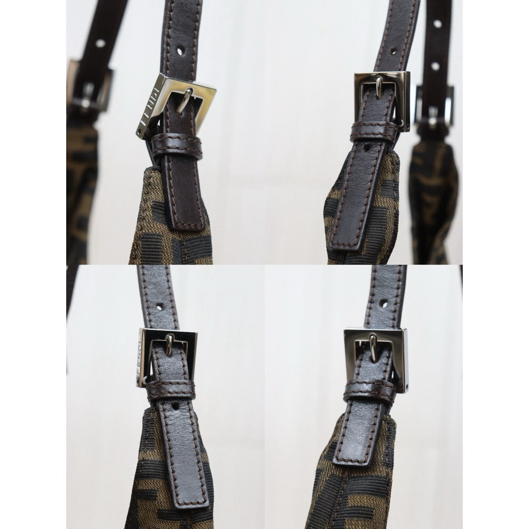 Good ( Rank AB)｜ FENDI Zucca Potato Case Shoulder Bag ｜25062621