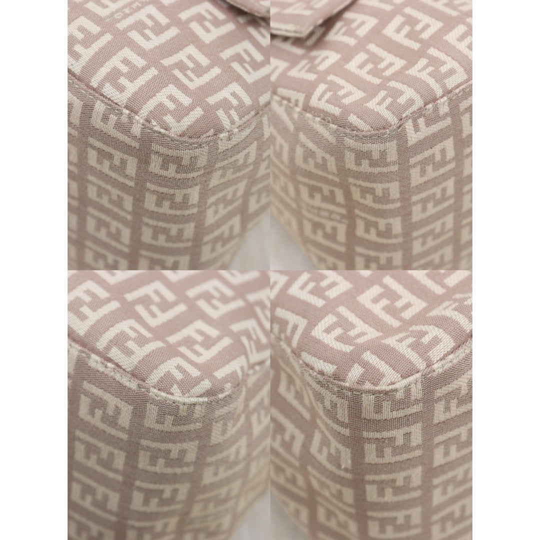 Very Good ( Rank A)｜ FENDI Zucca Mamma Baguette Shoulder Bag  Gold Hardware Pink｜25061914