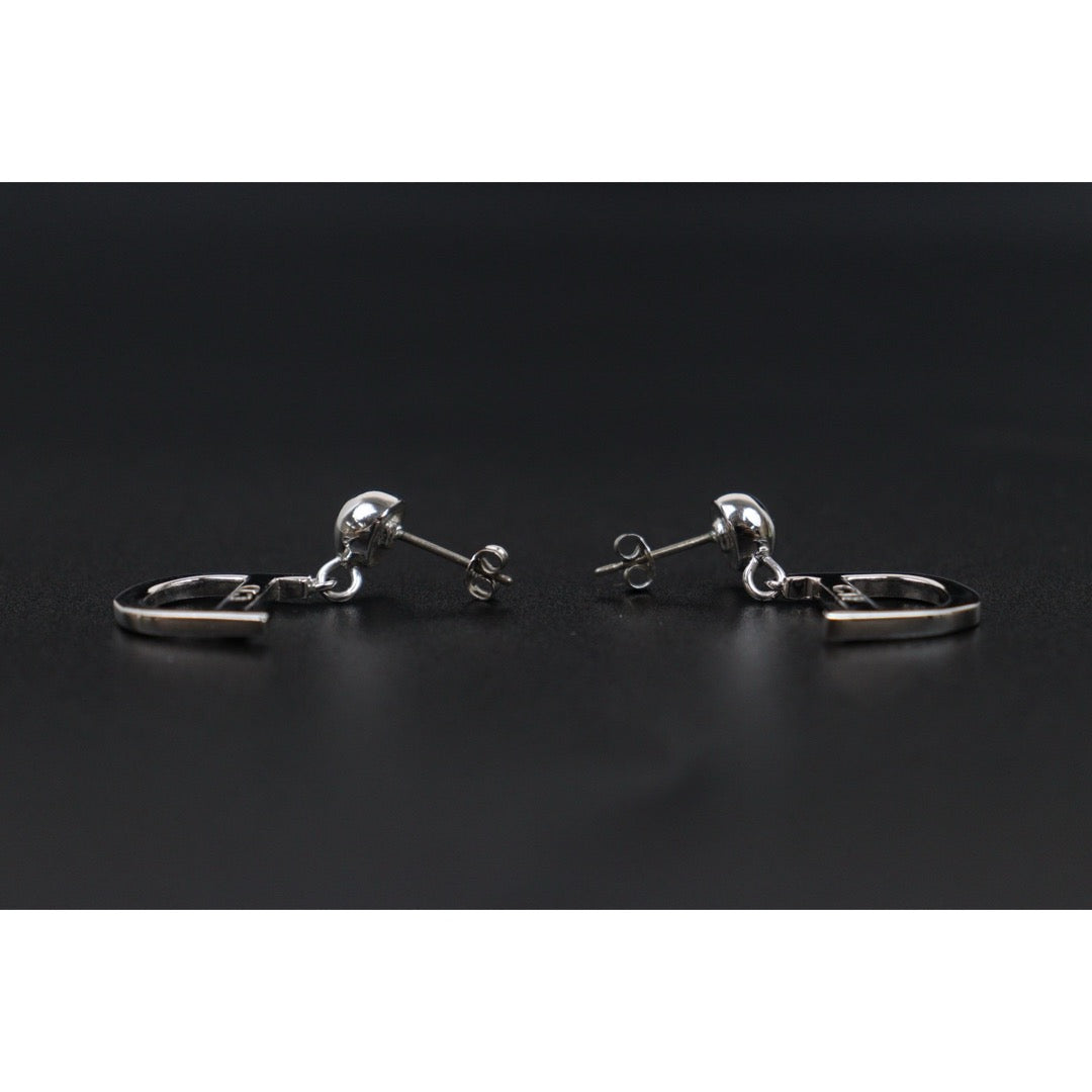 Very Good ( Rank A)｜ Dior D Earring Silver｜V25071013