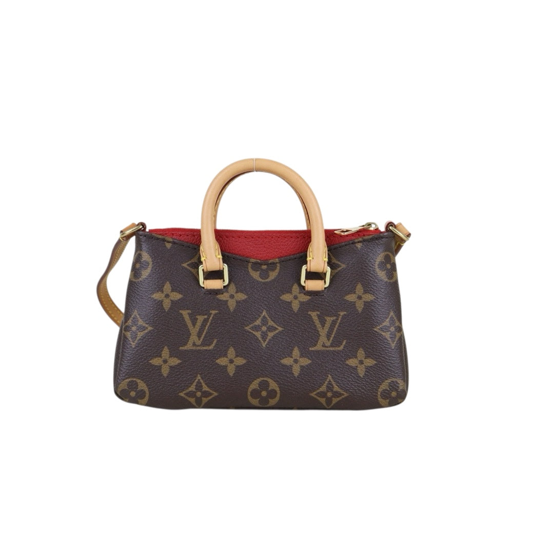 Very Good ( Rank A)｜LV Monogram Pallas Nano Handbag With Shoulder Bag｜S25091006